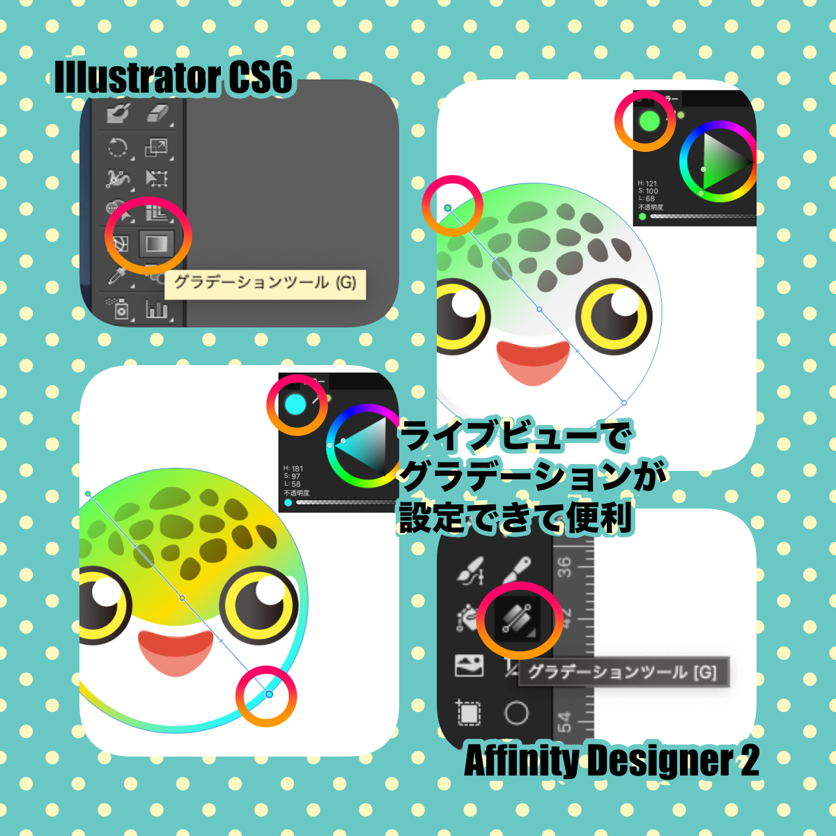 グラデーションツール
